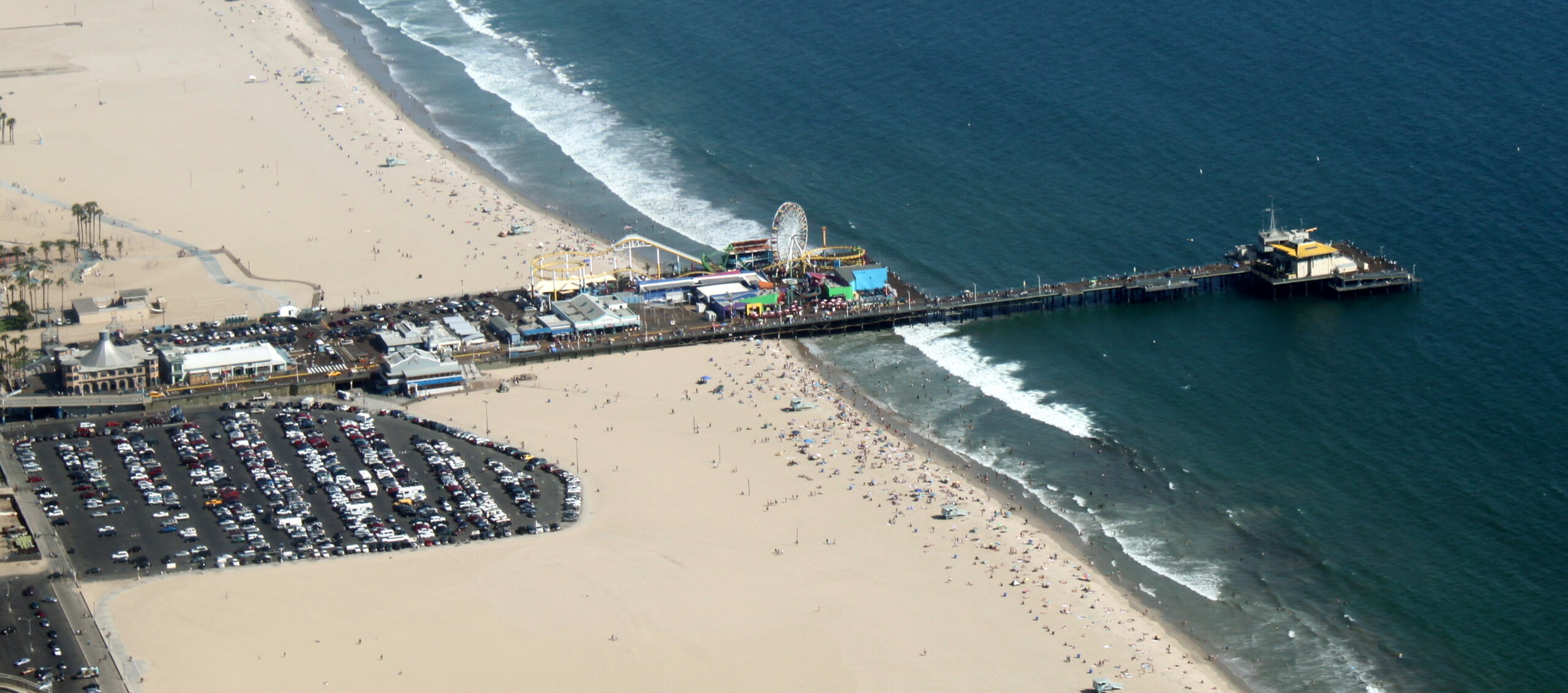 Santa Monica Pier and Pacific coastline